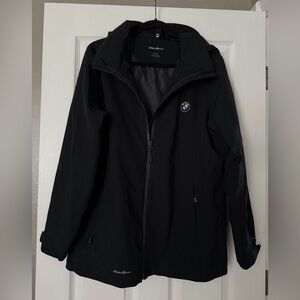 Women’s Eddie Bauer BMW Logo Jacket With Hood Size XL
